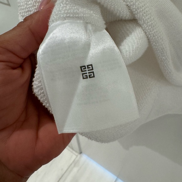 Givenchy Women's White Cotton 4G Printed Drawstring hoodie - Picture 9 of 11